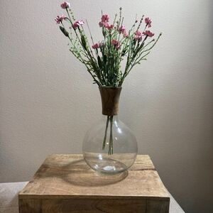 Santa Barbara Design Studio Glass & Mango Wood Decanter